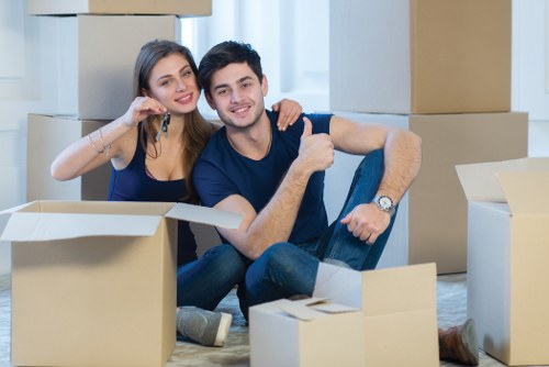 Business furniture stored safely in Haroldpark during office relocation
