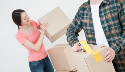 Furniture and appliances organized for small removals service in Haroldpark