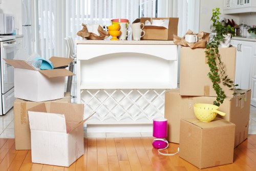 Careful loading of household items during a local move