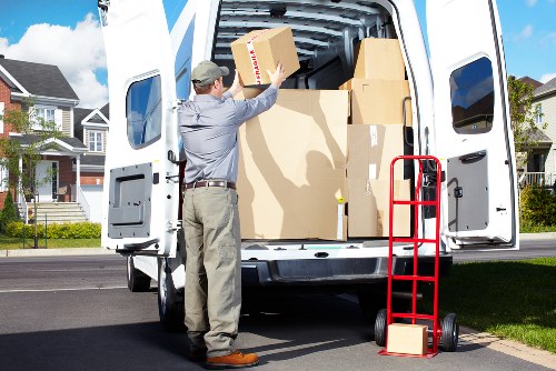 Professional movers handling compact household items in Haroldpark